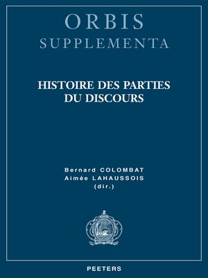 cover image of Histoire des parties du discours
